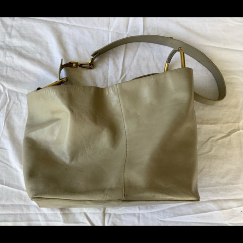 Ro Leather Galleon Bag light gray